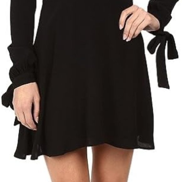 For Love and Lemons Ellery Black Dress with Lace Inset Size Small NWOT - Picture 2 of 4